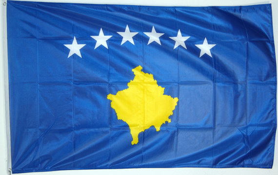 Bild von Flagge Kosovo / Kosova  (150 x 100 cm) Premium-Fahne Kosovo / Kosova  (150 x 100 cm) Premium-Flagge im Fahnenshop bestellen