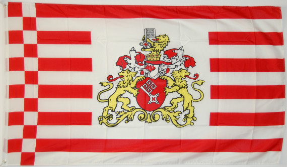 Bild von Landesfahne Bremen-Fahne Landesfahne Bremen-Flagge im Fahnenshop bestellen