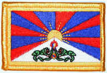 Bild von Aufnäher Flagge Tibet-Fahne Aufnäher Flagge Tibet-Flagge im Fahnenshop bestellen
