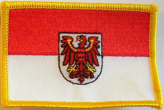 Bild von Aufnäher Flagge Brandenburg-Fahne Aufnäher Flagge Brandenburg-Flagge im Fahnenshop bestellen