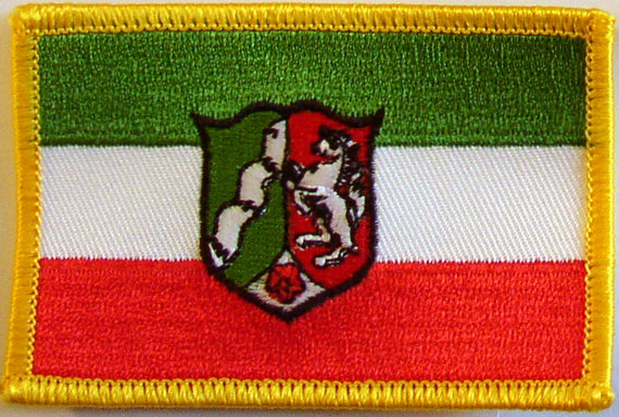Bild von Aufnäher Flagge Nordrhein-Westfalen-Fahne Aufnäher Flagge Nordrhein-Westfalen-Flagge im Fahnenshop bestellen