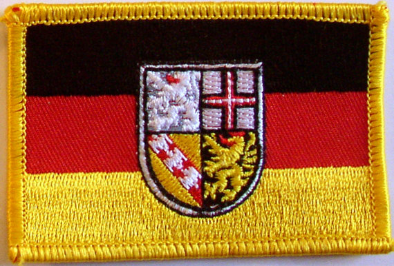 Bild von Aufnäher Flagge Saarland-Fahne Aufnäher Flagge Saarland-Flagge im Fahnenshop bestellen
