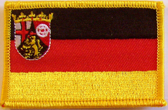 Bild von Aufnäher Flagge Rheinland-Pfalz-Fahne Aufnäher Flagge Rheinland-Pfalz-Flagge im Fahnenshop bestellen