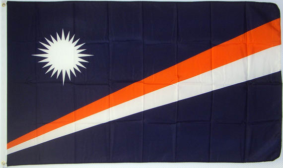 Bild von Flagge Marshallinseln-Fahne Marshallinseln-Flagge im Fahnenshop bestellen