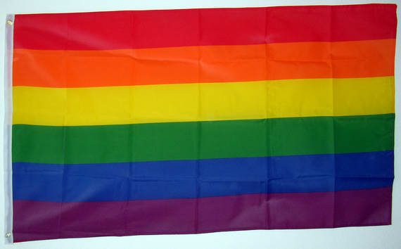 Bild von Regenbogenfahne (LGBTQ Pride)-Fahne Regenbogenfahne (LGBTQ Pride)-Flagge im Fahnenshop bestellen