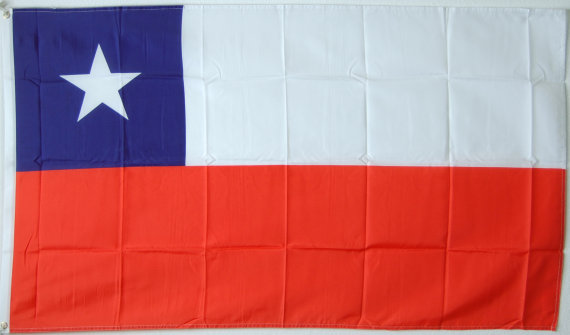 Bild von Flagge Chile (90 x 60 cm)-Fahne Chile (90 x 60 cm)-Flagge im Fahnenshop bestellen