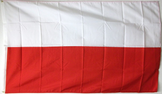 Bild von Flagge Polen (250 x 150 cm)-Fahne Polen (250 x 150 cm)-Flagge im Fahnenshop bestellen