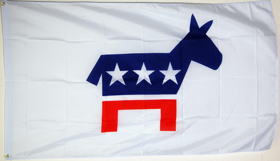 Bild von Flagge USA Demokraten-Fahne Flagge USA Demokraten-Flagge im Fahnenshop bestellen