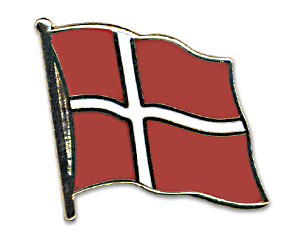 Bild von Flaggen-Pin Dänemark-Fahne Flaggen-Pin Dänemark-Flagge im Fahnenshop bestellen