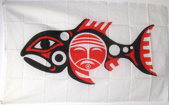 Bild von Flagge der Chinook Indianer-Fahne Flagge der Chinook Indianer-Flagge im Fahnenshop bestellen