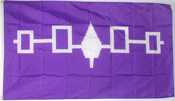 Fahne Indianer Irokesen Bund Hissflagge 90 x 150 cm Flagge 