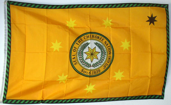 Bild von Flagge der Cherokee Indianer-Fahne Flagge der Cherokee Indianer-Flagge im Fahnenshop bestellen