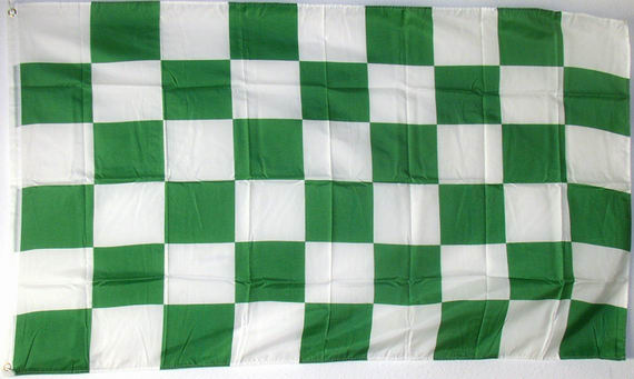 Bild von Karo-Fahne grün-weiß-Fahne Karo-Fahne grün-weiß-Flagge im Fahnenshop bestellen