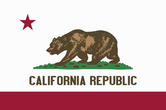 Bild von USA - Bundesstaat Kalifornien-Fahne USA - Bundesstaat Kalifornien-Flagge im Fahnenshop bestellen
