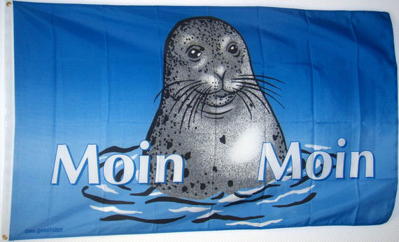 Bild von Flagge Moin Moin - Motiv 1-Fahne Flagge Moin Moin - Motiv 1-Flagge im Fahnenshop bestellen