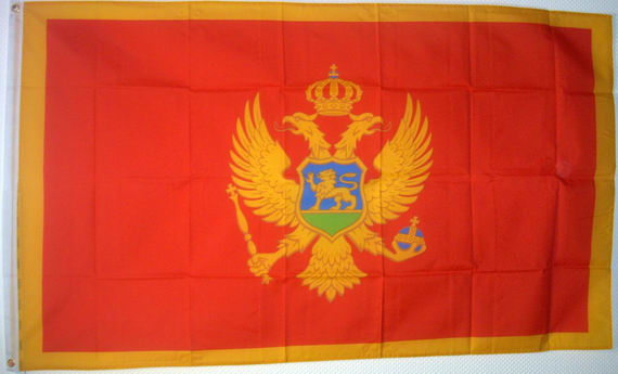 Bild von Flagge Montenegro-Fahne Montenegro-Flagge im Fahnenshop bestellen