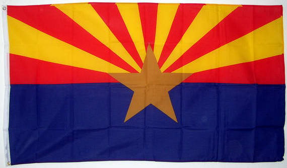 Bild von USA - Bundesstaat Arizona-Fahne USA - Bundesstaat Arizona-Flagge im Fahnenshop bestellen