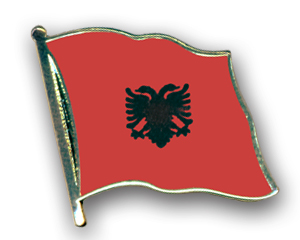Bild von Flaggen-Pin Albanien-Fahne Flaggen-Pin Albanien-Flagge im Fahnenshop bestellen