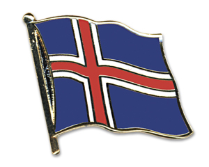 Bild von Flaggen-Pin Island-Fahne Flaggen-Pin Island-Flagge im Fahnenshop bestellen