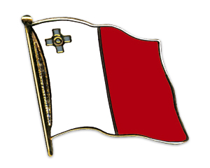 Bild von Flaggen-Pin Malta-Fahne Flaggen-Pin Malta-Flagge im Fahnenshop bestellen