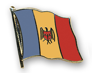 Bild von Flaggen-Pin Moldau / Moldawien-Fahne Flaggen-Pin Moldau / Moldawien-Flagge im Fahnenshop bestellen