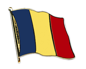 Bild von Flaggen-Pin Rumänien-Fahne Flaggen-Pin Rumänien-Flagge im Fahnenshop bestellen