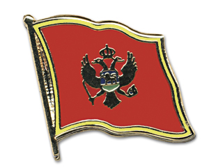 Bild von Flaggen-Pin Montenegro-Fahne Flaggen-Pin Montenegro-Flagge im Fahnenshop bestellen