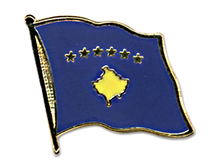 Bild von Flaggen-Pin Kosovo-Fahne Flaggen-Pin Kosovo-Flagge im Fahnenshop bestellen