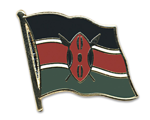 Bild von Flaggen-Pin Kenia-Fahne Flaggen-Pin Kenia-Flagge im Fahnenshop bestellen