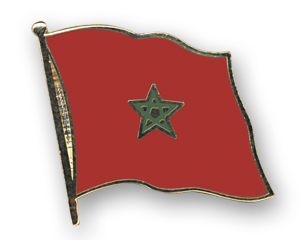 Bild von Flaggen-Pin Marokko-Fahne Flaggen-Pin Marokko-Flagge im Fahnenshop bestellen