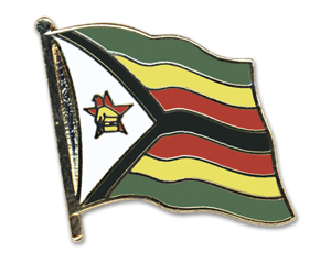Bild von Flaggen-Pin Simbabwe-Fahne Flaggen-Pin Simbabwe-Flagge im Fahnenshop bestellen