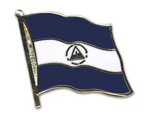 Bild von Flaggen-Pin Nicaragua-Fahne Flaggen-Pin Nicaragua-Flagge im Fahnenshop bestellen