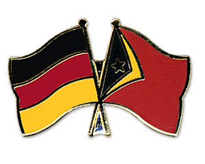Bild von Freundschafts-Pin  Deutschland - Timor-Leste-Fahne Freundschafts-Pin  Deutschland - Timor-Leste-Flagge im Fahnenshop bestellen