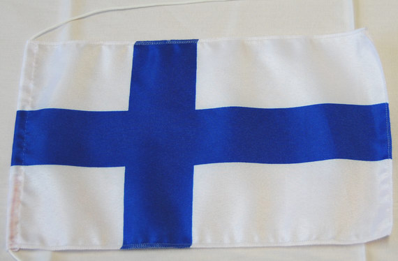 Bild von Tisch-Flagge Finnland-Fahne Tisch-Flagge Finnland-Flagge im Fahnenshop bestellen