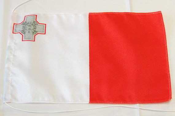 Bild von Tisch-Flagge Malta-Fahne Tisch-Flagge Malta-Flagge im Fahnenshop bestellen