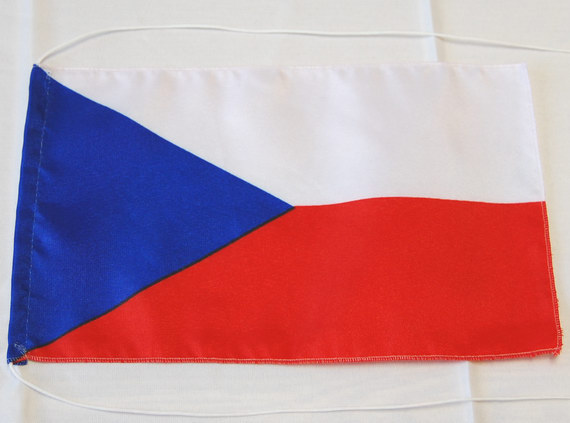 Bild von Tisch-Flagge Tschechische Republik-Fahne Tisch-Flagge Tschechische Republik-Flagge im Fahnenshop bestellen