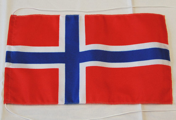 Bild von Tisch-Flagge Norwegen-Fahne Tisch-Flagge Norwegen-Flagge im Fahnenshop bestellen