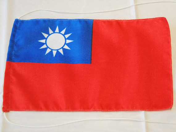Bild von Tisch-Flagge Taiwan-Fahne Tisch-Flagge Taiwan-Flagge im Fahnenshop bestellen