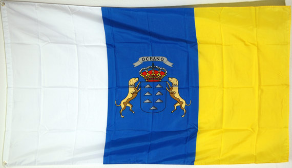 Bild von Flagge der Kanaren-Fahne Flagge der Kanaren-Flagge im Fahnenshop bestellen