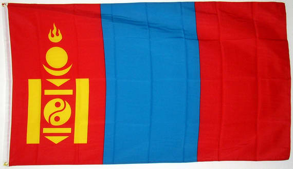 Bild von Flagge Mongolei-Fahne Mongolei-Flagge im Fahnenshop bestellen