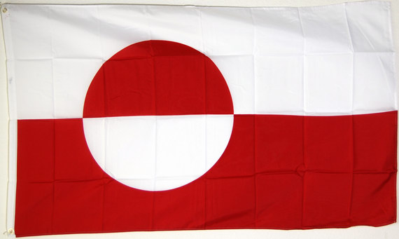 Bild von Flagge Grönland-Fahne Grönland-Flagge im Fahnenshop bestellen
