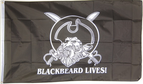 Bild von Flagge Blackbeard Lives-Fahne Flagge Blackbeard Lives-Flagge im Fahnenshop bestellen