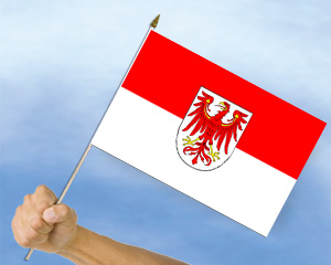 Aufkleber - Fahne-Flagge von Brandenburg