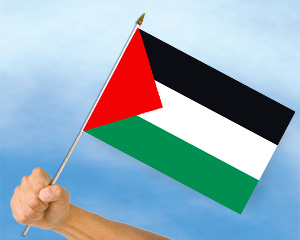 Bild von Stockflaggen Palästina  (45 x 30 cm)-Fahne Stockflaggen Palästina  (45 x 30 cm)-Flagge im Fahnenshop bestellen