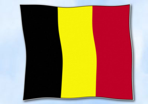 Bild von Flagge Belgien  im Querformat (Glanzpolyester)-Fahne Flagge Belgien  im Querformat (Glanzpolyester)-Flagge im Fahnenshop bestellen
