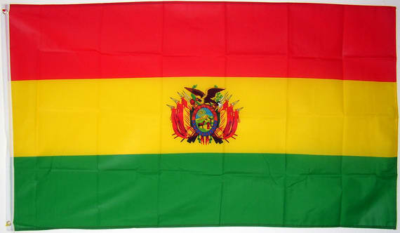 Bild von Flagge Bolivien  (90 x 60 cm)-Fahne Bolivien  (90 x 60 cm)-Flagge im Fahnenshop bestellen