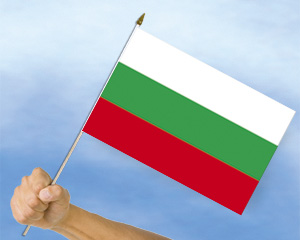 Bild von Stockflaggen Bulgarien  (45 x 30 cm)-Fahne Stockflaggen Bulgarien  (45 x 30 cm)-Flagge im Fahnenshop bestellen