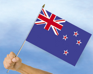 Bild von Stockflaggen Neuseeland  (45 x 30 cm)-Fahne Stockflaggen Neuseeland  (45 x 30 cm)-Flagge im Fahnenshop bestellen