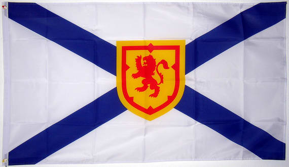 Tischflagge Kanada Neuschottland neuschottische Tischfahne 15x22cm 