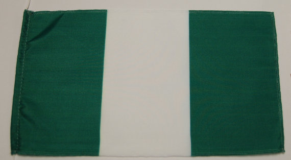 Bild von Tisch-Flagge Nigeria-Fahne Tisch-Flagge Nigeria-Flagge im Fahnenshop bestellen